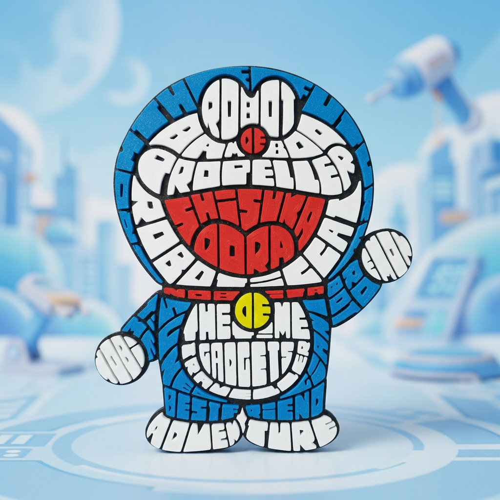 Doraemon - Caligrama