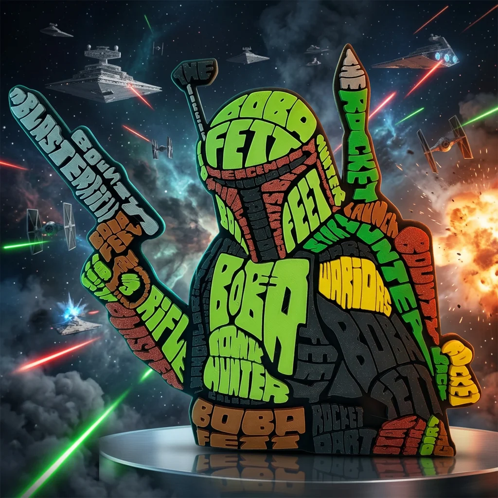 Boba Fett - Caligrama